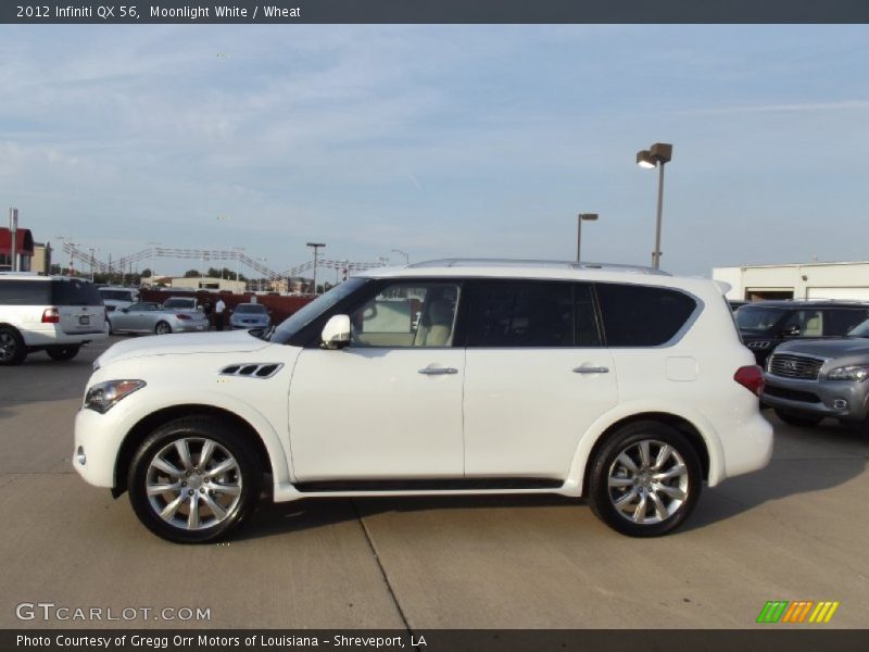 Moonlight White / Wheat 2012 Infiniti QX 56