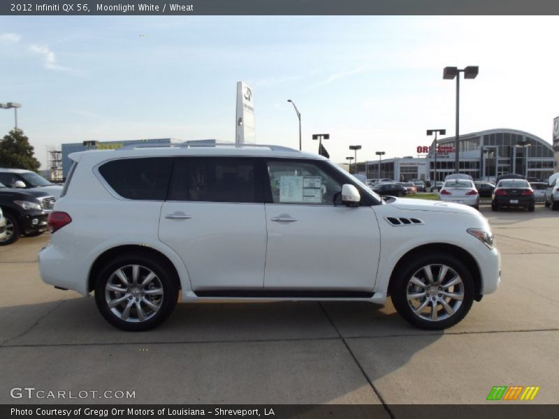 Moonlight White / Wheat 2012 Infiniti QX 56
