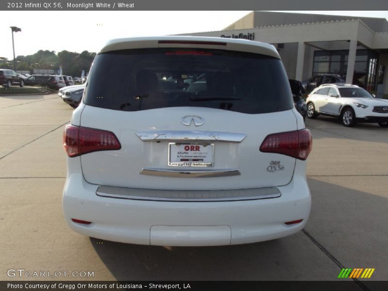 Moonlight White / Wheat 2012 Infiniti QX 56