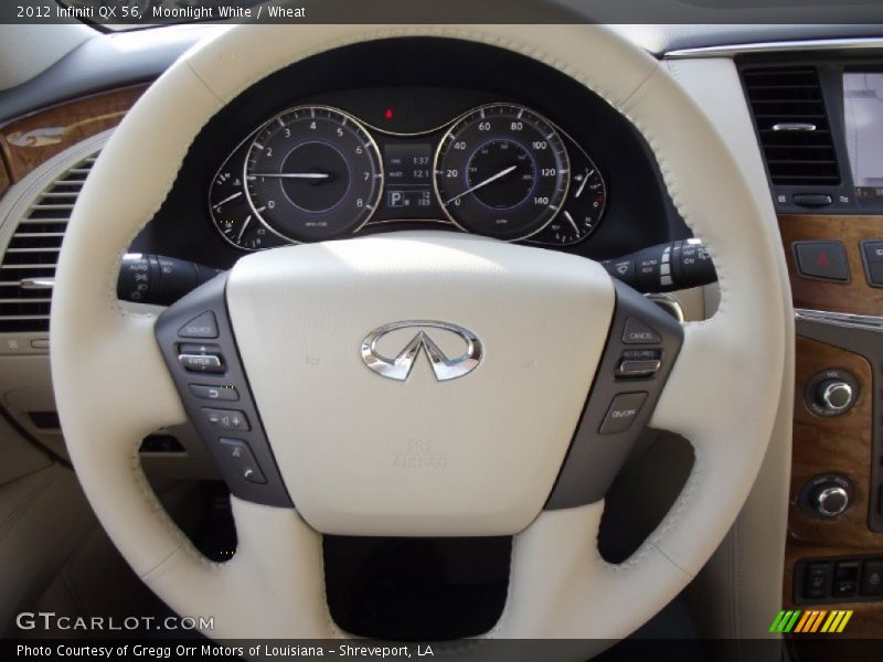 Moonlight White / Wheat 2012 Infiniti QX 56