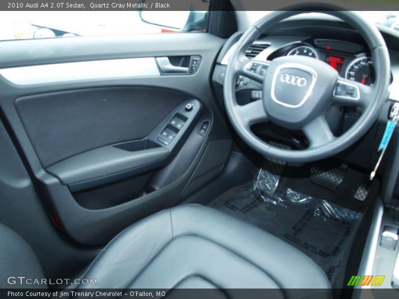 Quartz Gray Metallic / Black 2010 Audi A4 2.0T Sedan