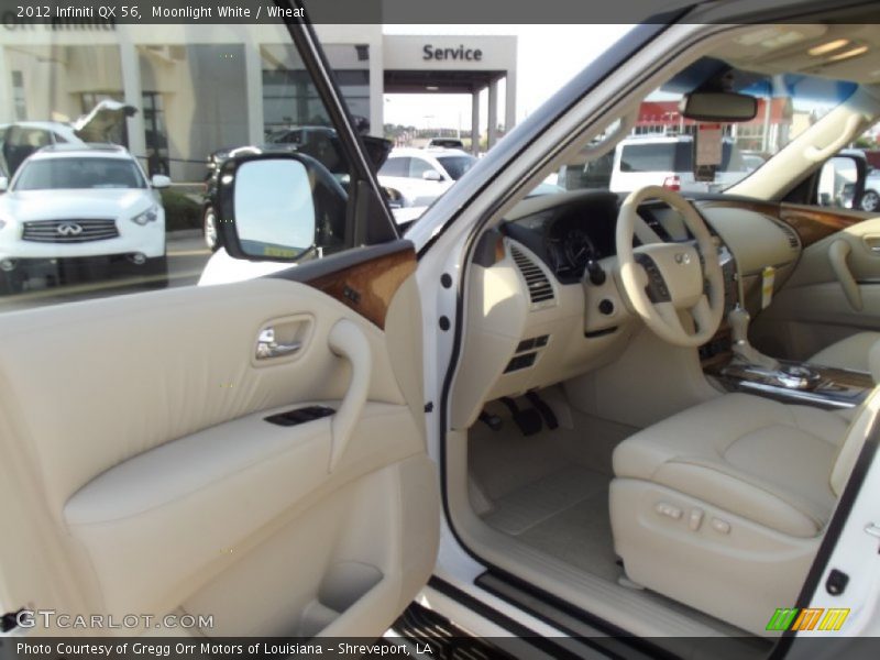 Moonlight White / Wheat 2012 Infiniti QX 56