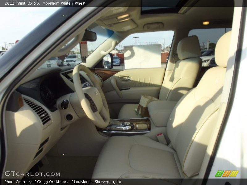 Moonlight White / Wheat 2012 Infiniti QX 56