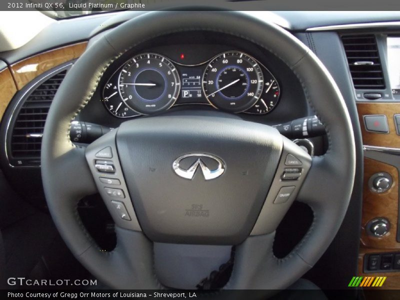 Liquid Platinum / Graphite 2012 Infiniti QX 56