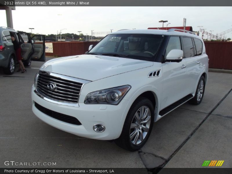 Moonlight White / Wheat 2012 Infiniti QX 56 4WD