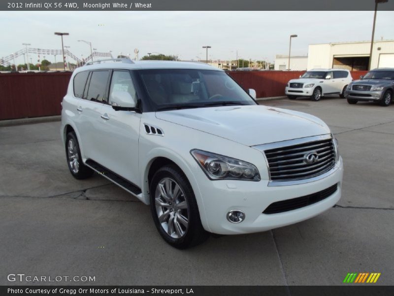 Moonlight White / Wheat 2012 Infiniti QX 56 4WD