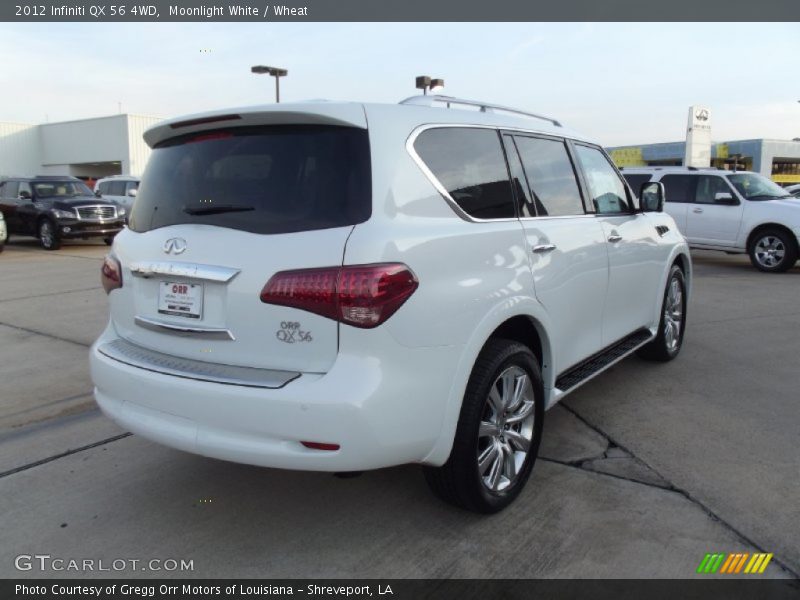 Moonlight White / Wheat 2012 Infiniti QX 56 4WD