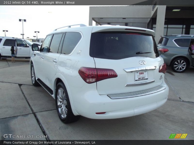 Moonlight White / Wheat 2012 Infiniti QX 56 4WD