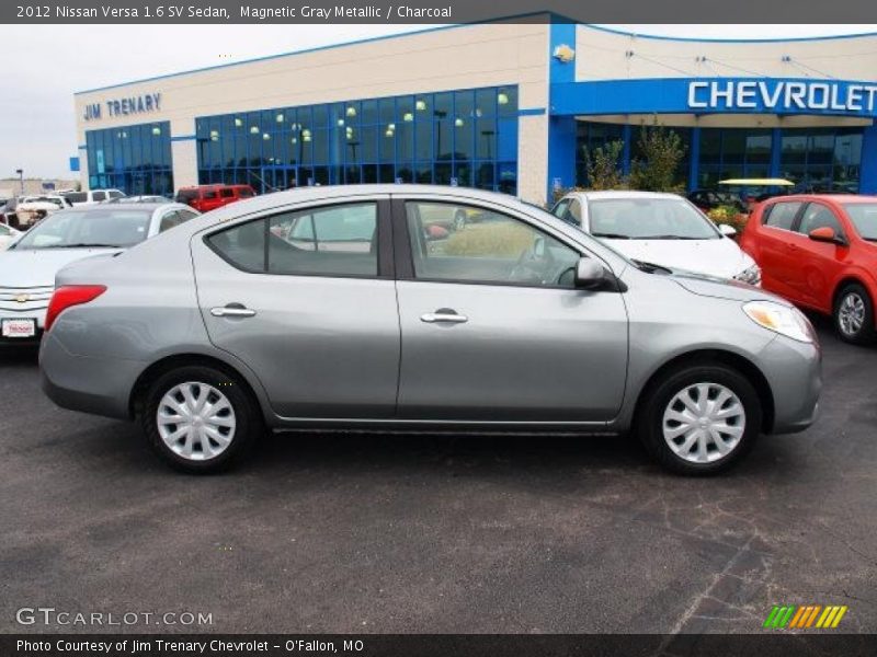 Magnetic Gray Metallic / Charcoal 2012 Nissan Versa 1.6 SV Sedan