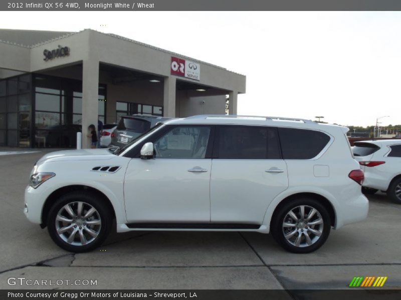 Moonlight White / Wheat 2012 Infiniti QX 56 4WD