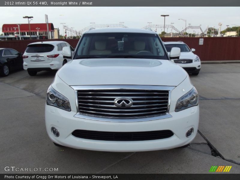 Moonlight White / Wheat 2012 Infiniti QX 56 4WD