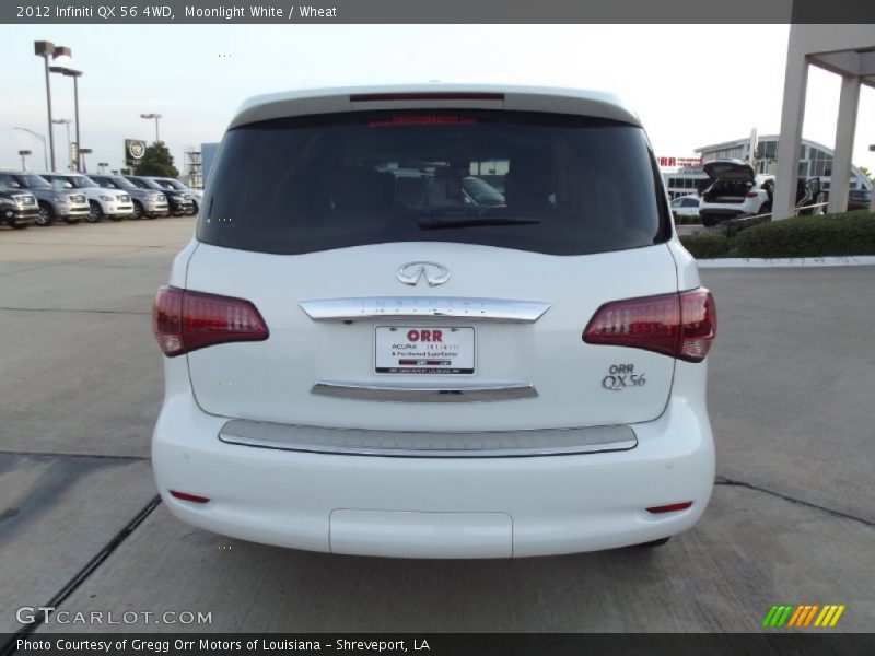 Moonlight White / Wheat 2012 Infiniti QX 56 4WD