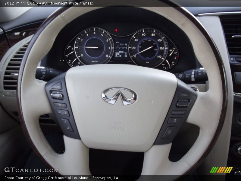 Moonlight White / Wheat 2012 Infiniti QX 56 4WD