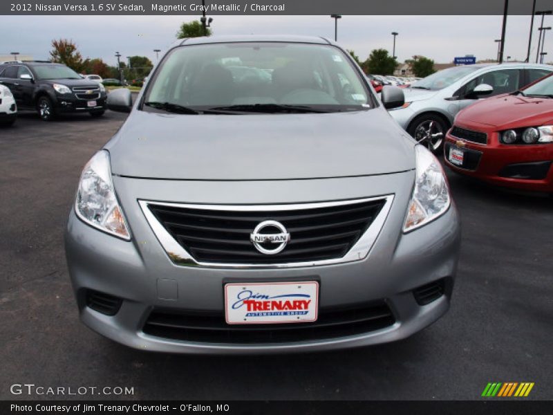 Magnetic Gray Metallic / Charcoal 2012 Nissan Versa 1.6 SV Sedan