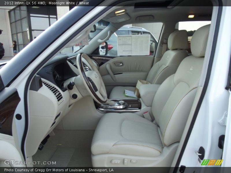 Moonlight White / Wheat 2012 Infiniti QX 56 4WD