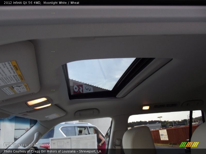 Moonlight White / Wheat 2012 Infiniti QX 56 4WD