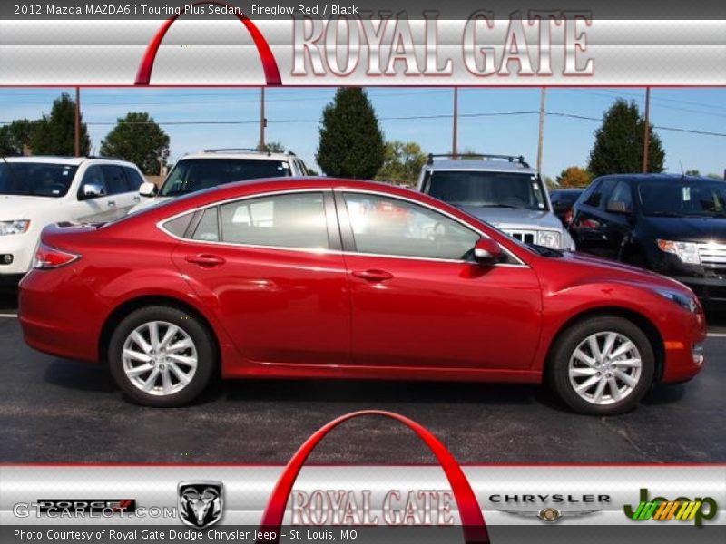 Fireglow Red / Black 2012 Mazda MAZDA6 i Touring Plus Sedan