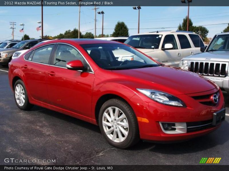 Fireglow Red / Black 2012 Mazda MAZDA6 i Touring Plus Sedan