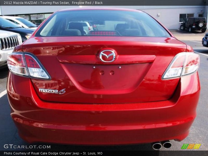 Fireglow Red / Black 2012 Mazda MAZDA6 i Touring Plus Sedan