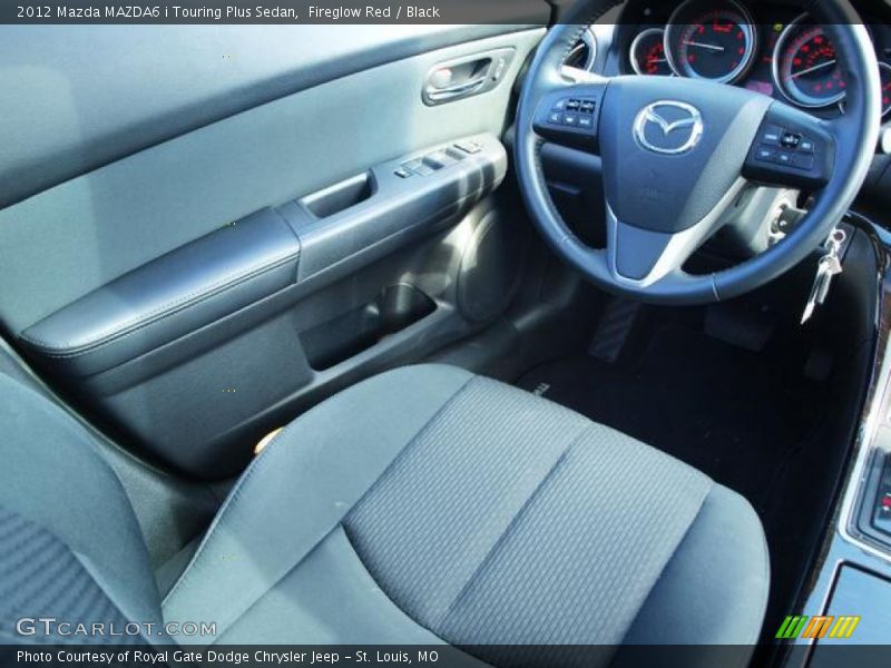 Fireglow Red / Black 2012 Mazda MAZDA6 i Touring Plus Sedan