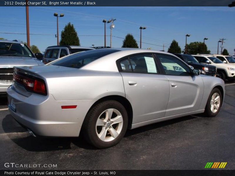 Bright Silver Metallic / Black 2012 Dodge Charger SE