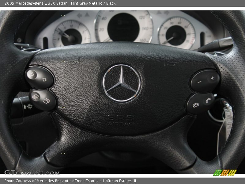 Flint Grey Metallic / Black 2009 Mercedes-Benz E 350 Sedan