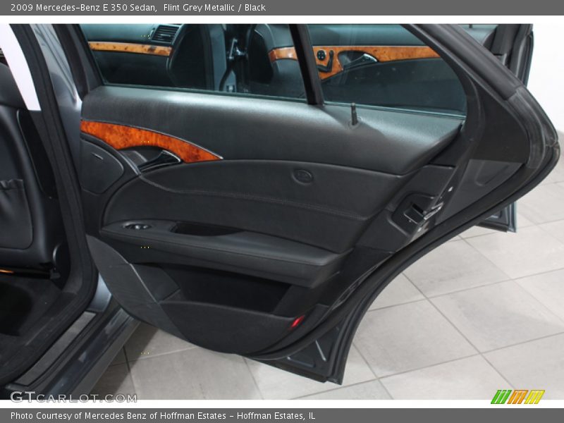 Flint Grey Metallic / Black 2009 Mercedes-Benz E 350 Sedan