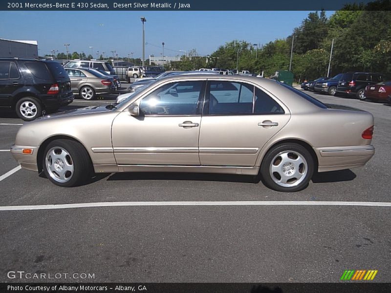 Desert Silver Metallic / Java 2001 Mercedes-Benz E 430 Sedan