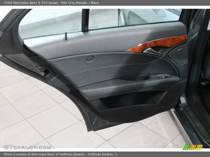 Flint Grey Metallic / Black 2009 Mercedes-Benz E 350 Sedan