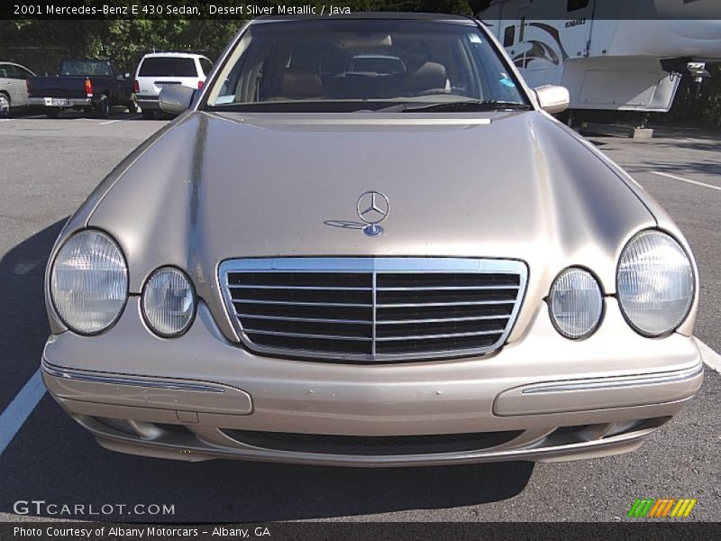 Desert Silver Metallic / Java 2001 Mercedes-Benz E 430 Sedan