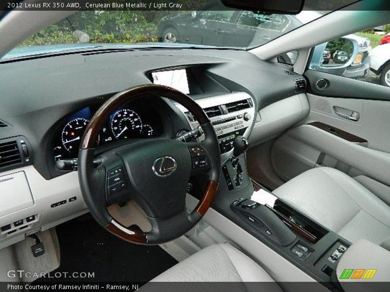 Cerulean Blue Metallic / Light Gray 2012 Lexus RX 350 AWD