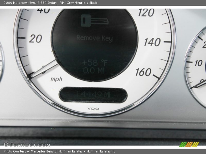 Flint Grey Metallic / Black 2009 Mercedes-Benz E 350 Sedan