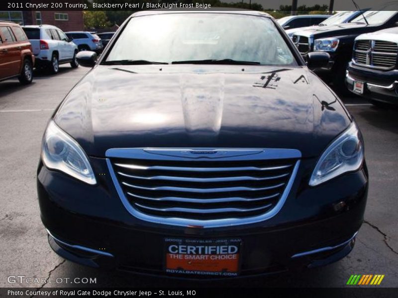 Blackberry Pearl / Black/Light Frost Beige 2011 Chrysler 200 Touring
