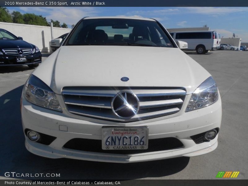 Arctic White / Black 2010 Mercedes-Benz C 350 Sport