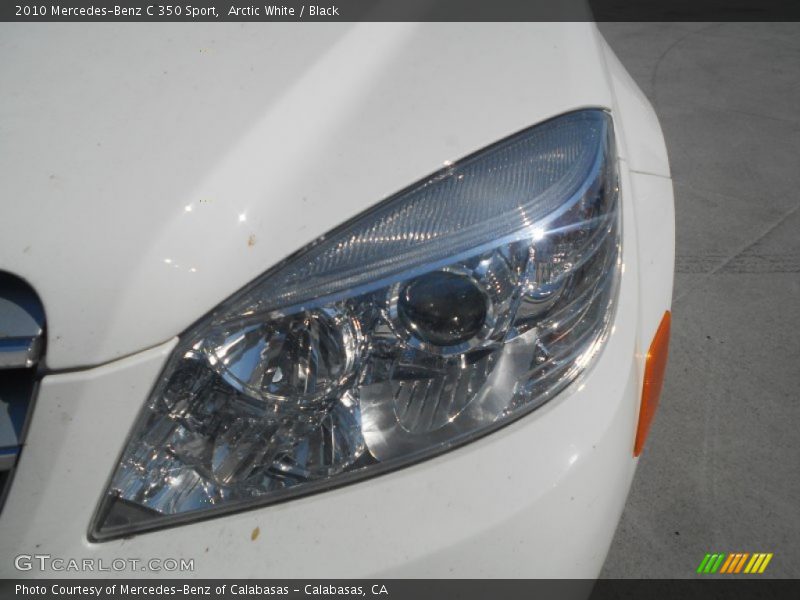 Arctic White / Black 2010 Mercedes-Benz C 350 Sport