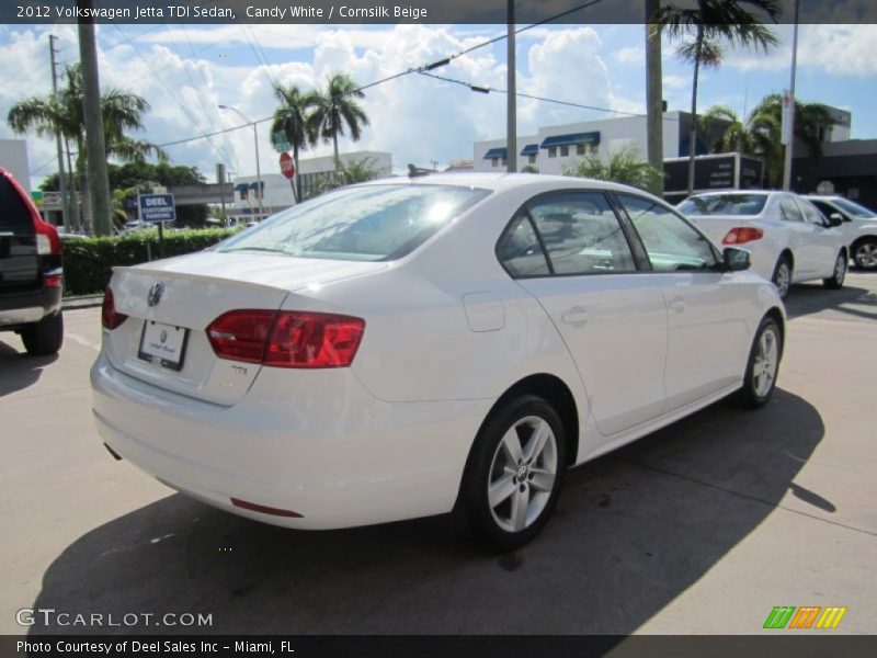 Candy White / Cornsilk Beige 2012 Volkswagen Jetta TDI Sedan