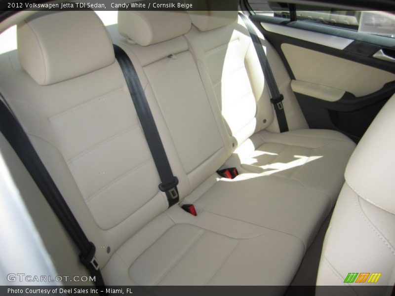 Candy White / Cornsilk Beige 2012 Volkswagen Jetta TDI Sedan