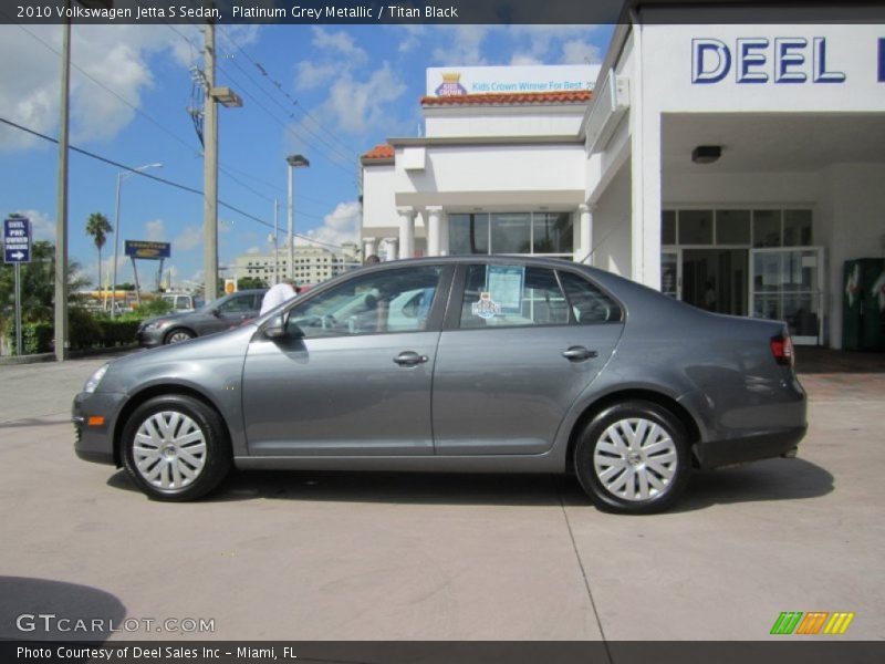 Platinum Grey Metallic / Titan Black 2010 Volkswagen Jetta S Sedan