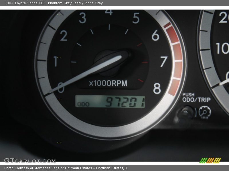 Phantom Gray Pearl / Stone Gray 2004 Toyota Sienna XLE
