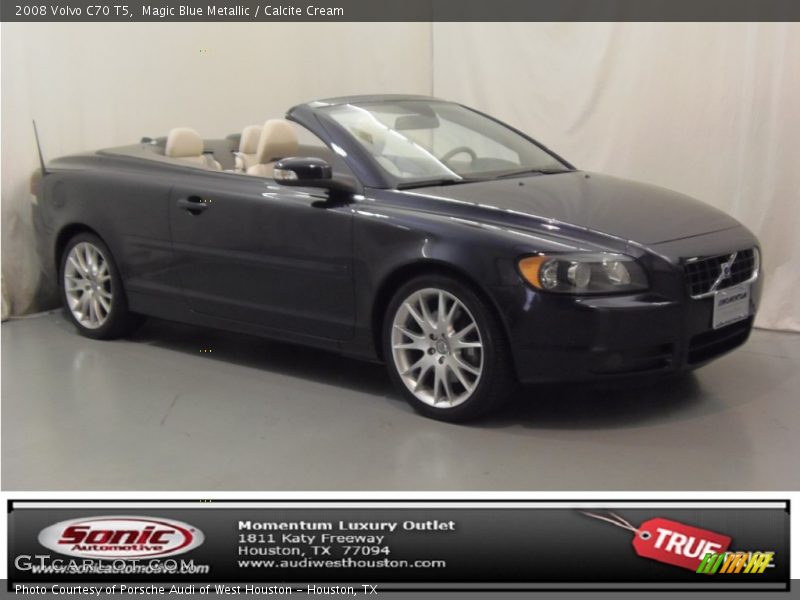 Magic Blue Metallic / Calcite Cream 2008 Volvo C70 T5