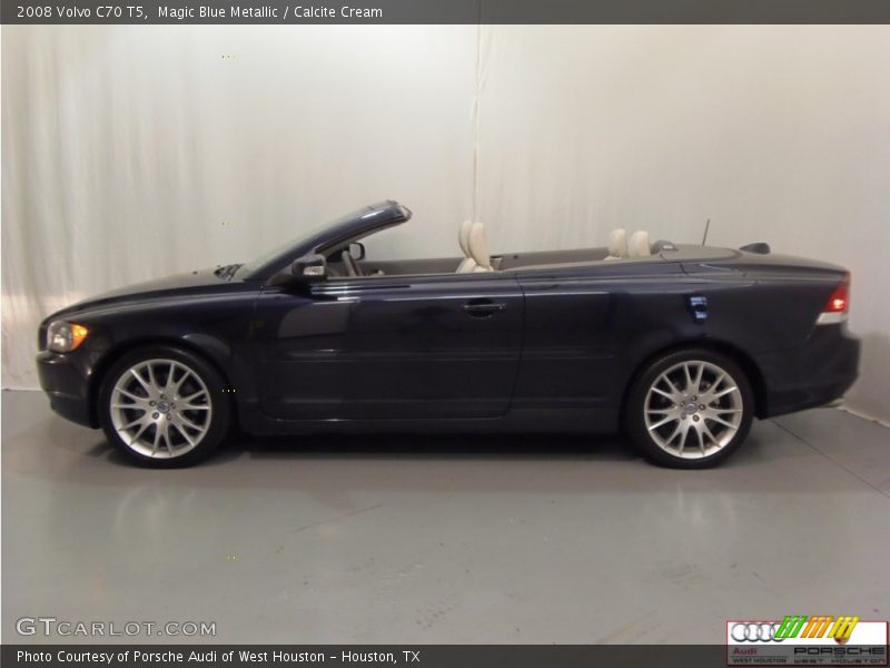 Magic Blue Metallic / Calcite Cream 2008 Volvo C70 T5