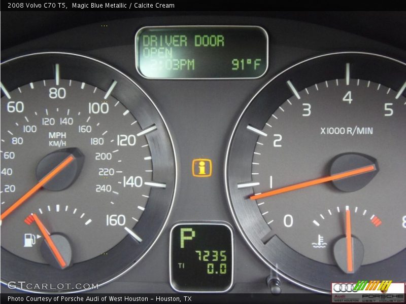 Magic Blue Metallic / Calcite Cream 2008 Volvo C70 T5