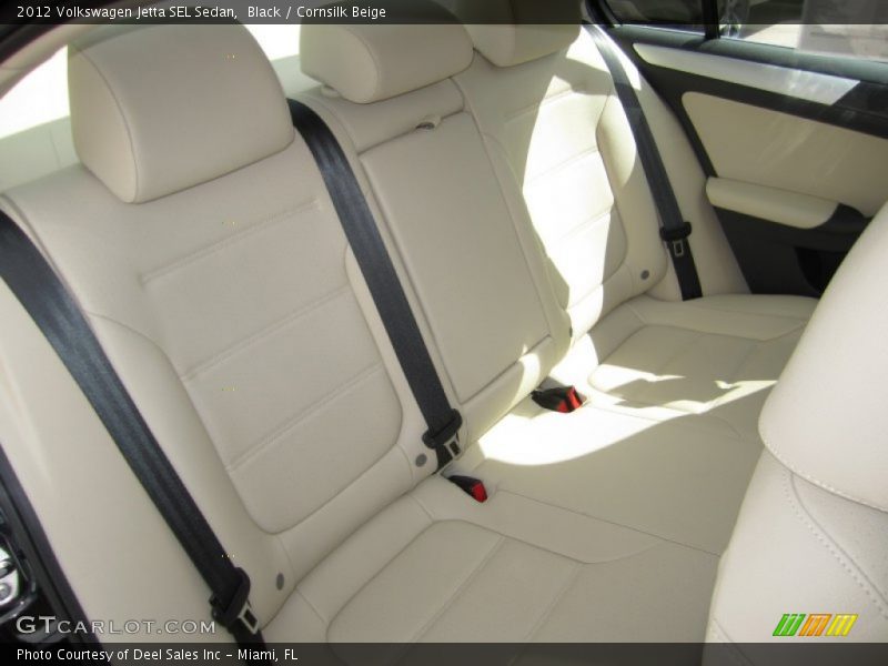 Black / Cornsilk Beige 2012 Volkswagen Jetta SEL Sedan