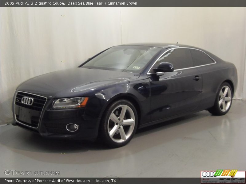 Deep Sea Blue Pearl / Cinnamon Brown 2009 Audi A5 3.2 quattro Coupe