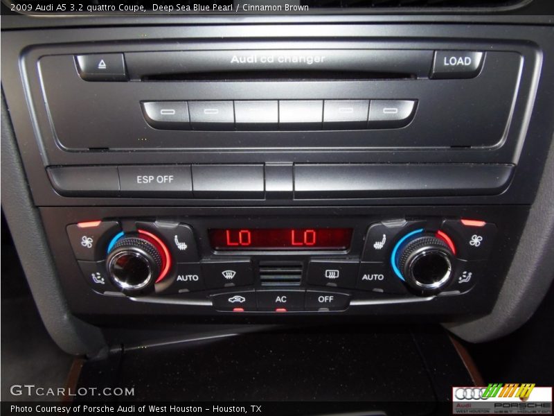 Deep Sea Blue Pearl / Cinnamon Brown 2009 Audi A5 3.2 quattro Coupe