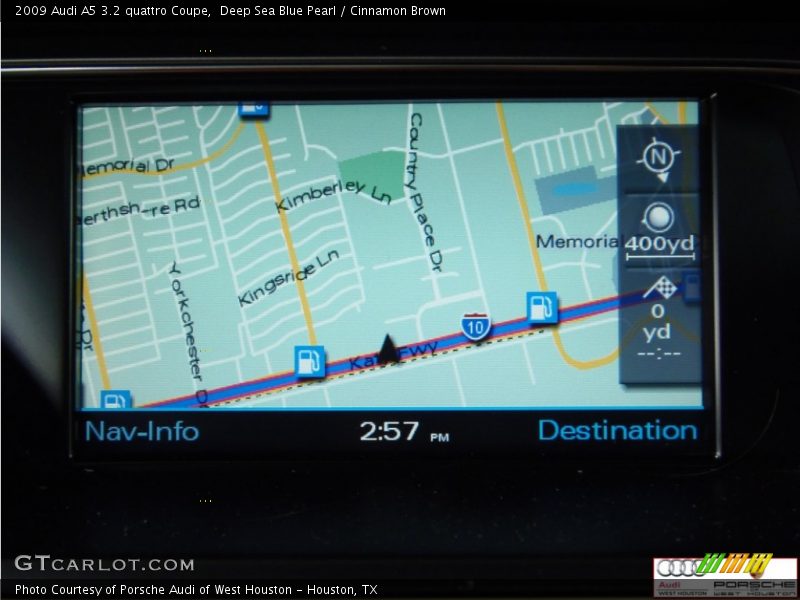 Deep Sea Blue Pearl / Cinnamon Brown 2009 Audi A5 3.2 quattro Coupe