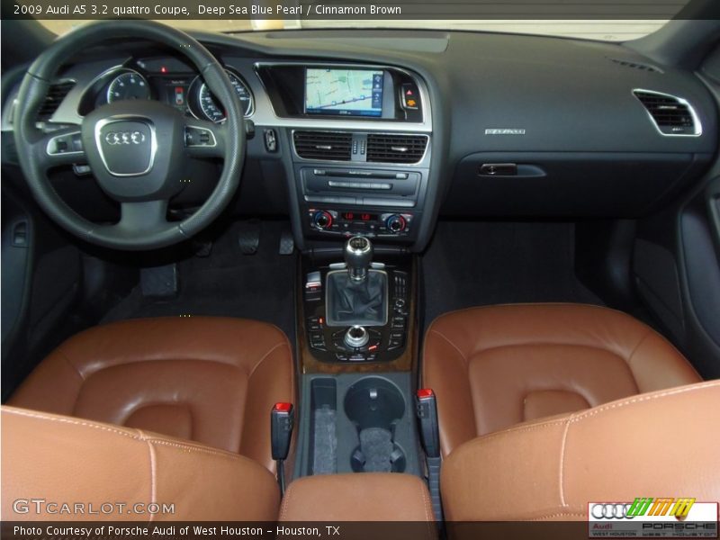 Deep Sea Blue Pearl / Cinnamon Brown 2009 Audi A5 3.2 quattro Coupe