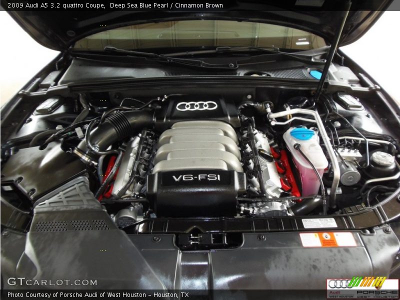 Deep Sea Blue Pearl / Cinnamon Brown 2009 Audi A5 3.2 quattro Coupe