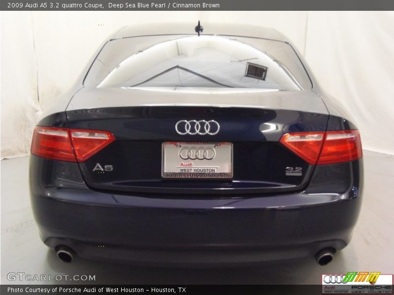Deep Sea Blue Pearl / Cinnamon Brown 2009 Audi A5 3.2 quattro Coupe