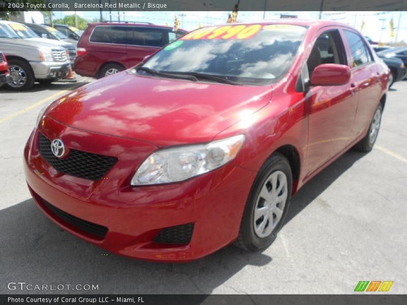 Barcelona Red Metallic / Bisque 2009 Toyota Corolla